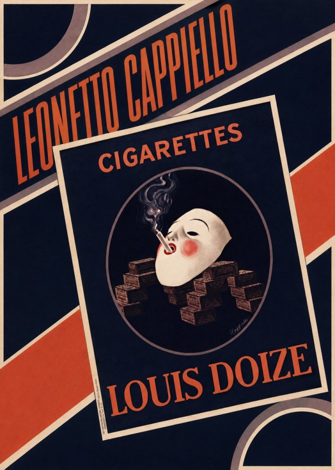 Leonetto Cappiello Cigarettes Louis Doize No4 - Juliste