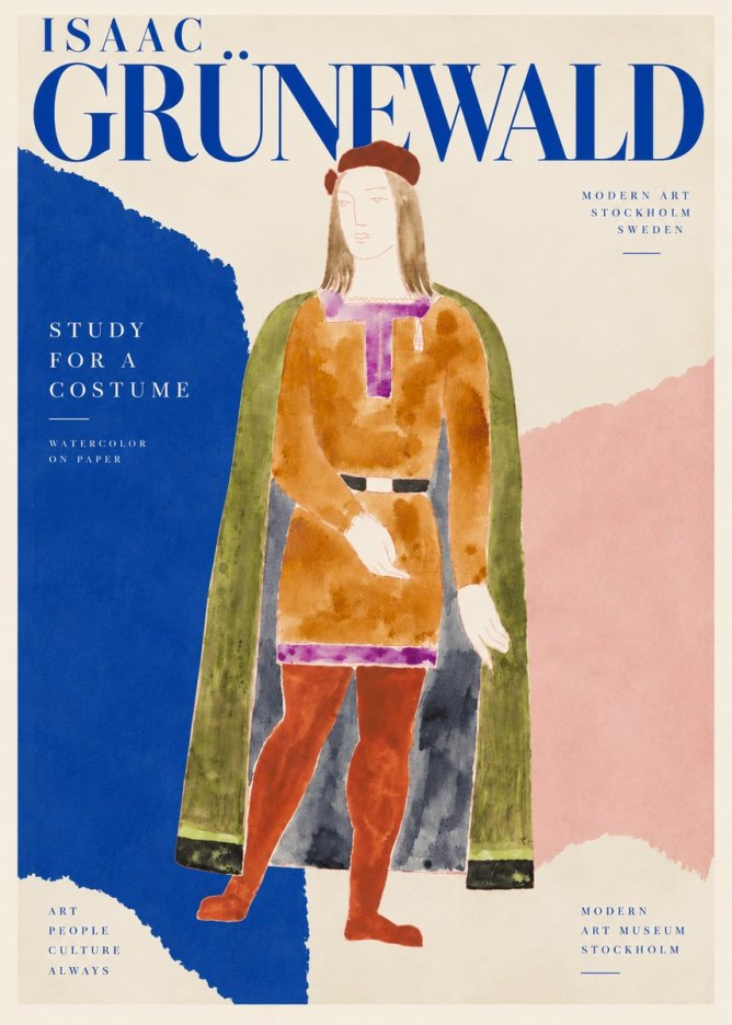 Isaac Grünewald Study for a Costume Design No4 - Juliste