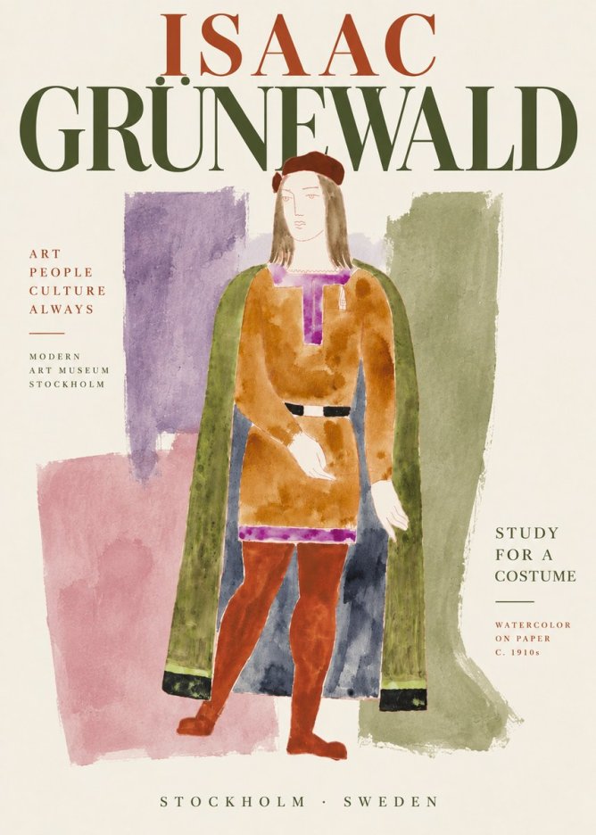 Isaac Grünewald Study for a Costume Design No5 - Juliste