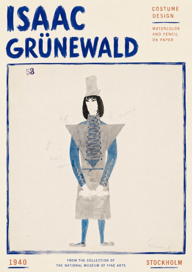 Isaac Grünewald Costume Design X No5 - Juliste