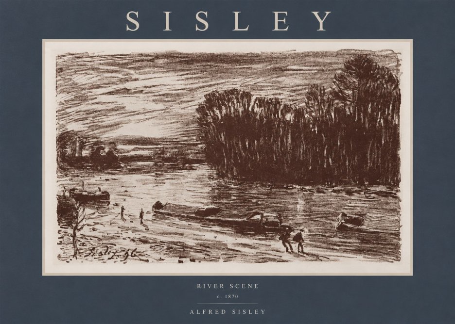 Sisley River Scene No2 - Juliste