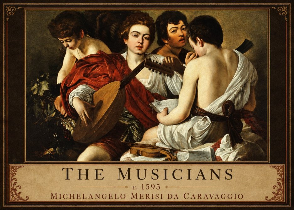 Michelangelo Merisi da Caravaggio The Musicians I No1 - Juliste