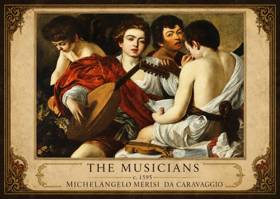 Michelangelo Merisi da Caravaggio The Musicians I No6 - Juliste