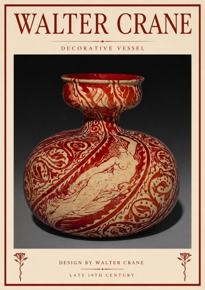 Walter Crane Decorative Vessel No3 - Juliste