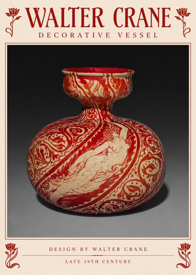 Walter Crane Decorative Vessel No5 - Juliste