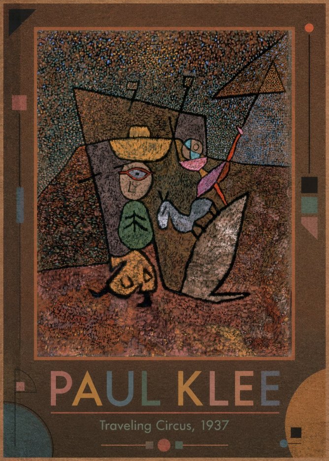 Paul Klee Traveling Circus, 1937 No1 - Juliste