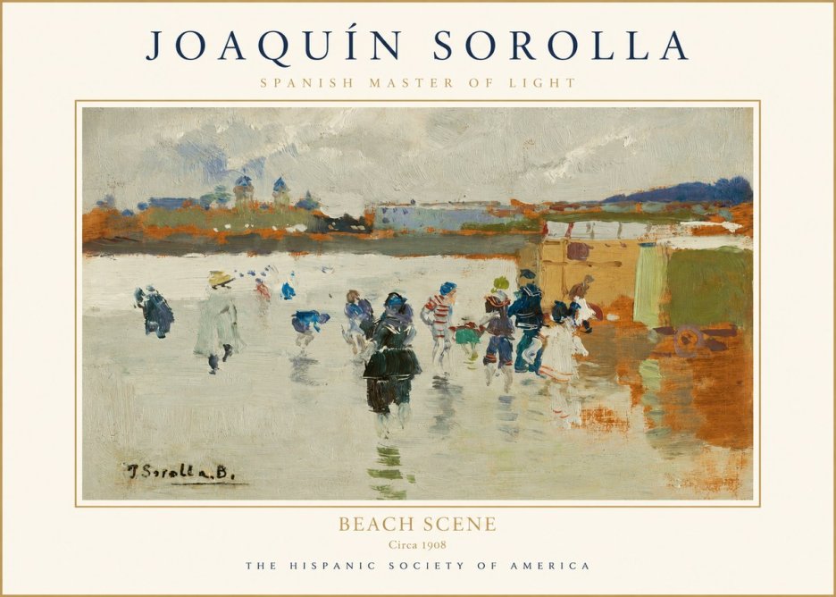 Sorolla Beach Scene No1 - Juliste