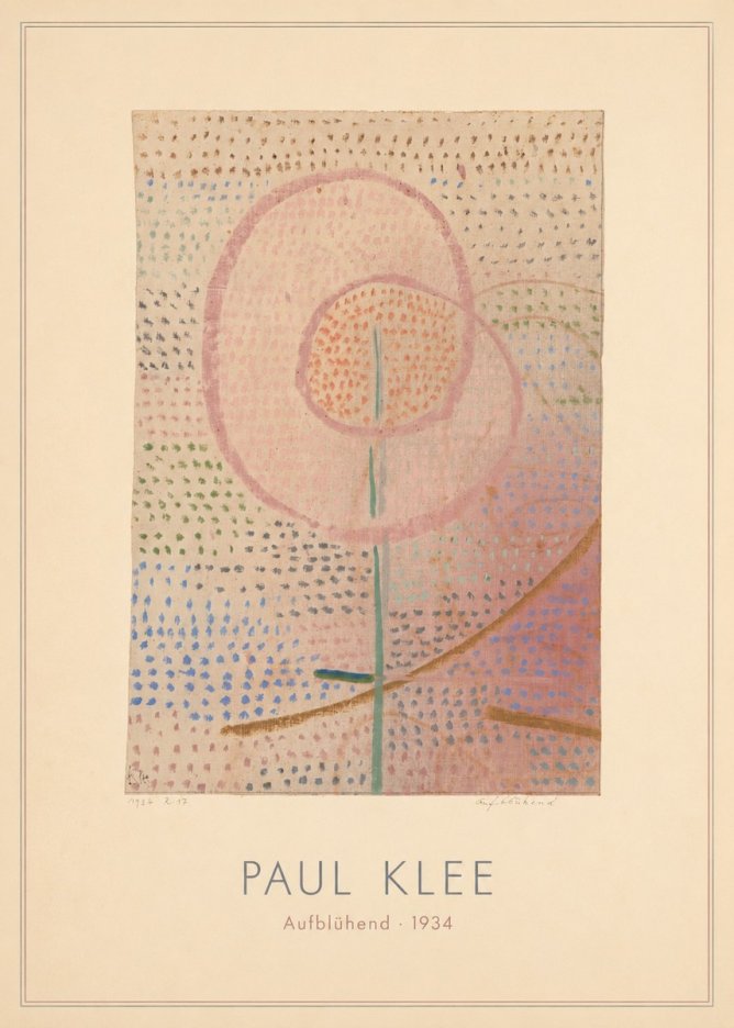 Paul Klee Aufblühend No4 - Juliste