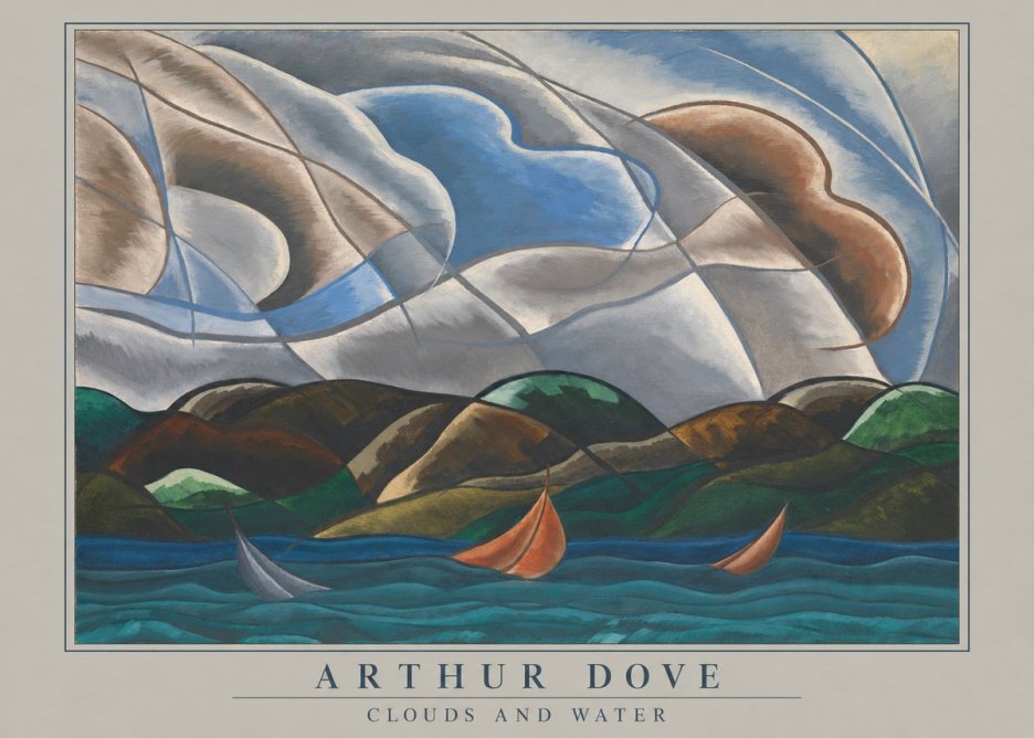 Arthur Dove Clouds and Water No4 - Juliste