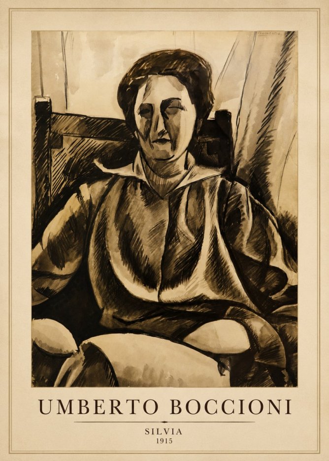 Umberto Boccioni Silvia No4 - Juliste