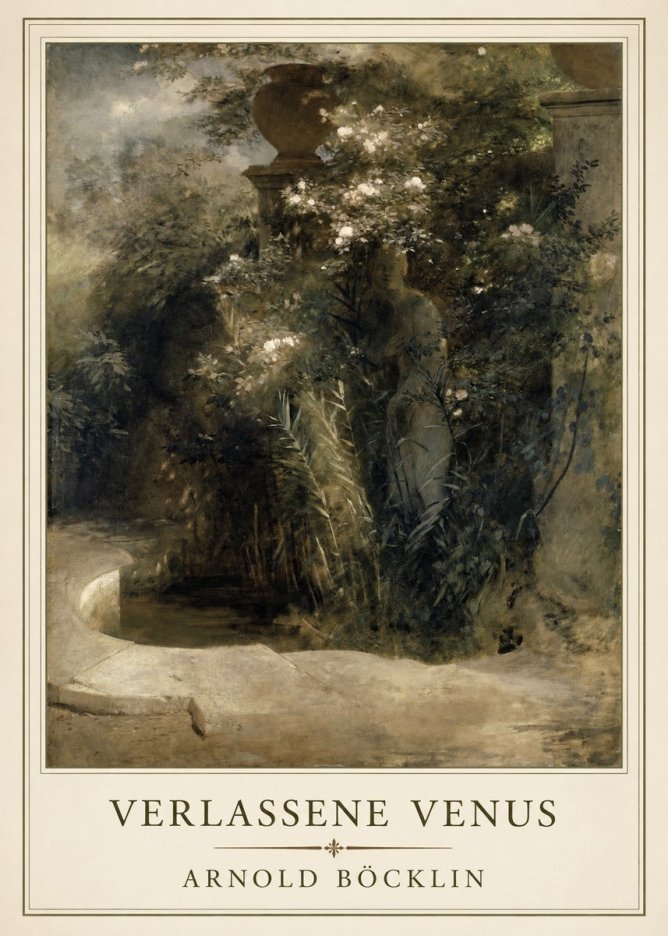 Arnold Böcklin Verlassene Venus No1 - Juliste