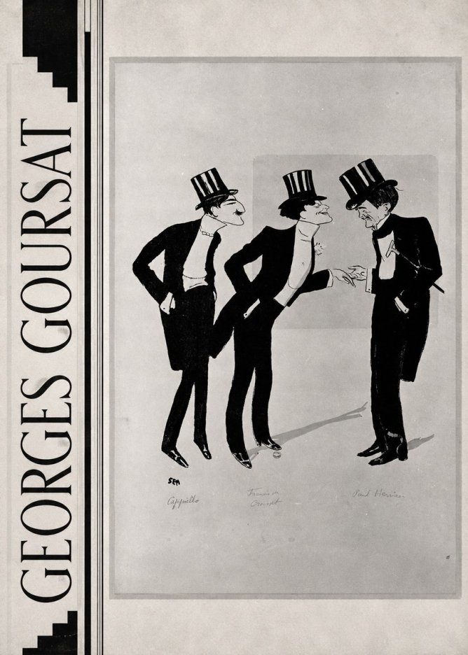 Georges Goursat Capiello, Francis De Croisset, Paul Hervieu No2 - Juliste