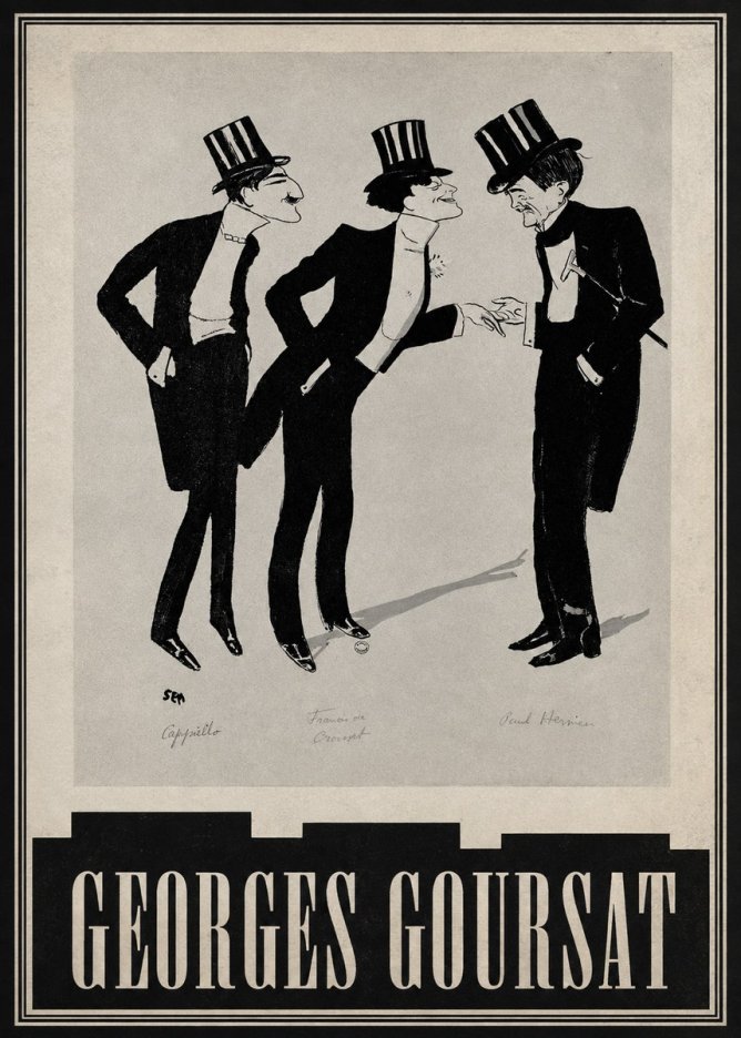 Georges Goursat Capiello, Francis De Croisset, Paul Hervieu No5 - Juliste