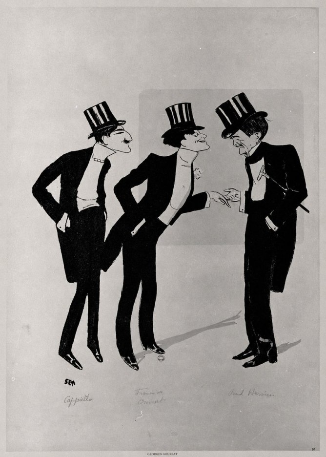 Georges Goursat Capiello, Francis De Croisset, Paul Hervieu No6 - Juliste