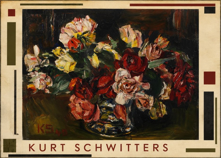 Kurt Schwitters Flower Still Life No1 - Juliste