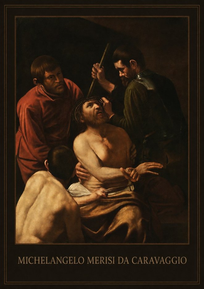Michelangelo Merisi da Caravaggio Christ Crowned with Thorns No4 - Juliste