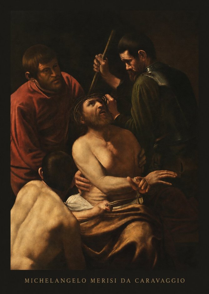 Michelangelo Merisi da Caravaggio Christ Crowned with Thorns No6 - Juliste