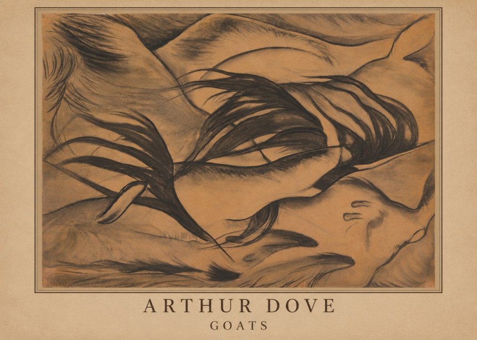 Arthur Dove Goats No3 - Juliste