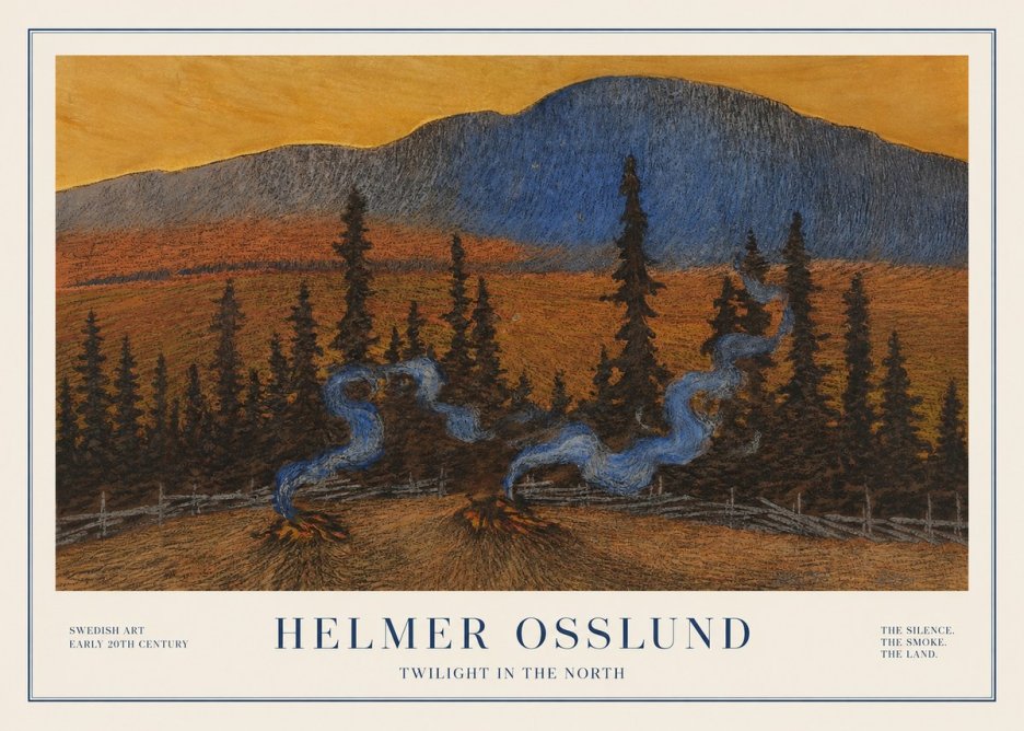 Helmer Osslund Twilight in the North No1 - Juliste