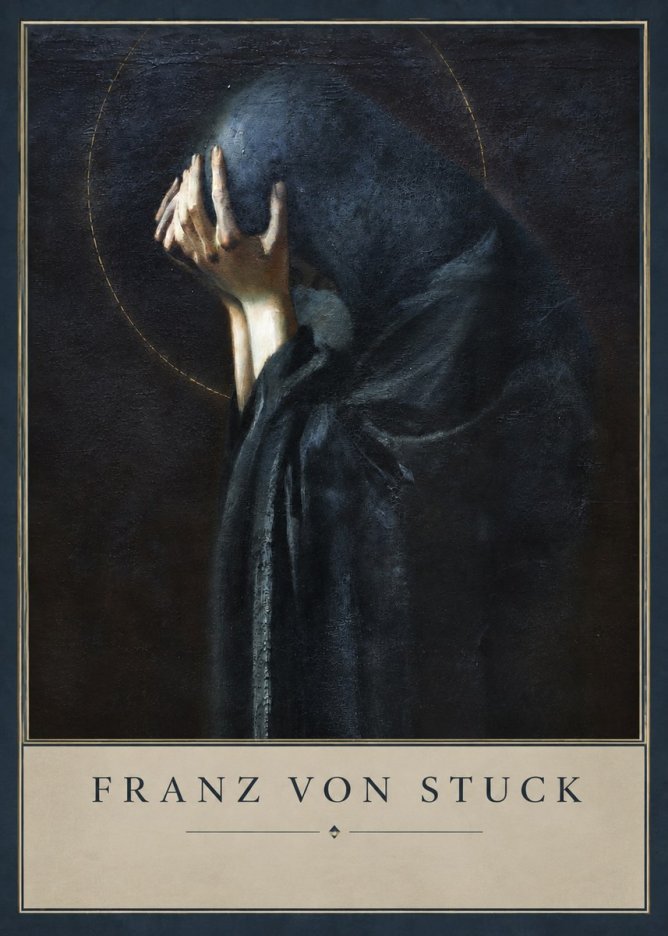 Franz von Stuck The Mourner No3 - Juliste