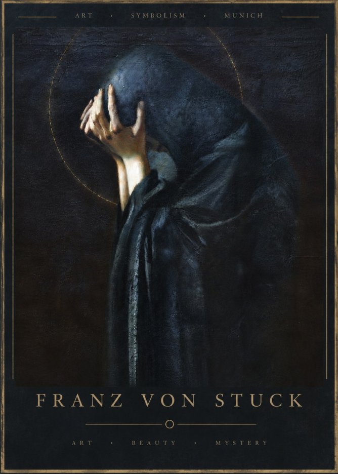 Franz von Stuck The Mourner No6 - Juliste