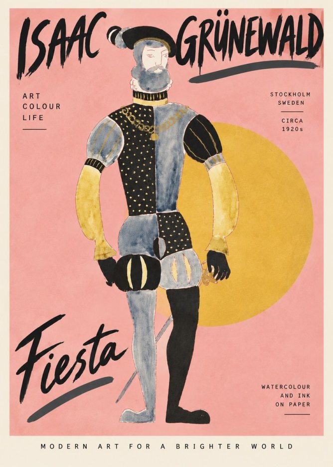 Isaac Grünewald Fiesta No4 - Juliste