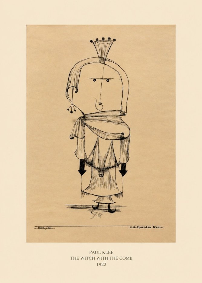 Paul Klee The Witch with the Comb No5 - Juliste