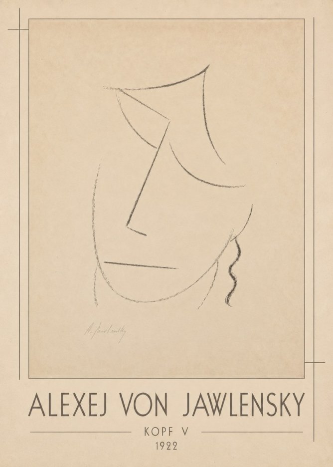 Alexej von Jawlensky Kopf V No1 - Juliste