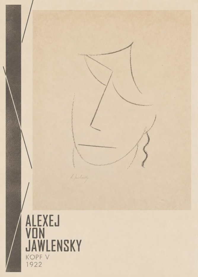 Alexej von Jawlensky Kopf V No2 - Juliste
