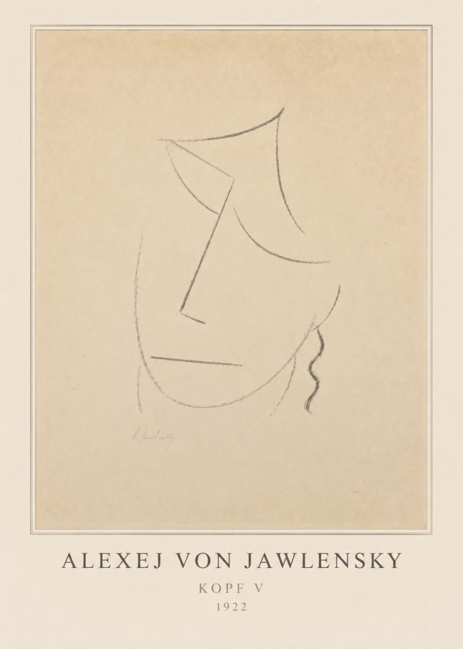 Alexej von Jawlensky Kopf V No3 - Juliste