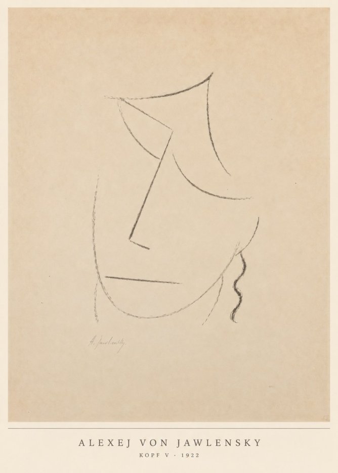 Alexej von Jawlensky Kopf V No6 - Juliste