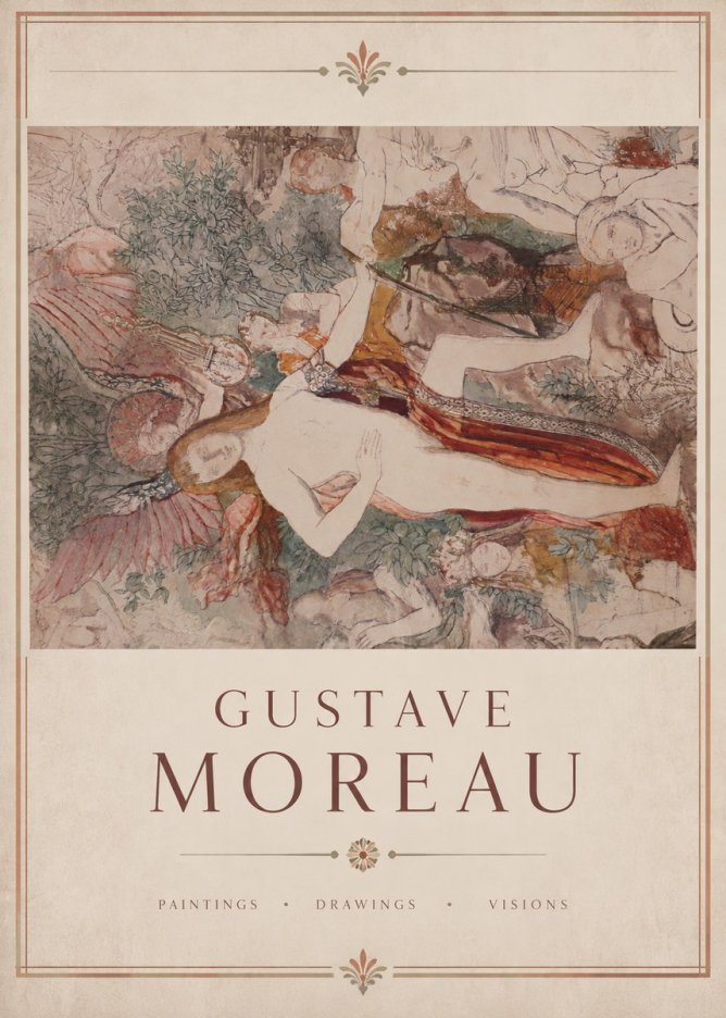 Gustave Moreau The Hymn to Beauty No2 - Juliste