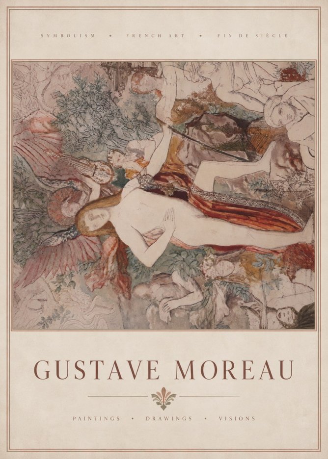 Gustave Moreau The Hymn to Beauty No3 - Juliste