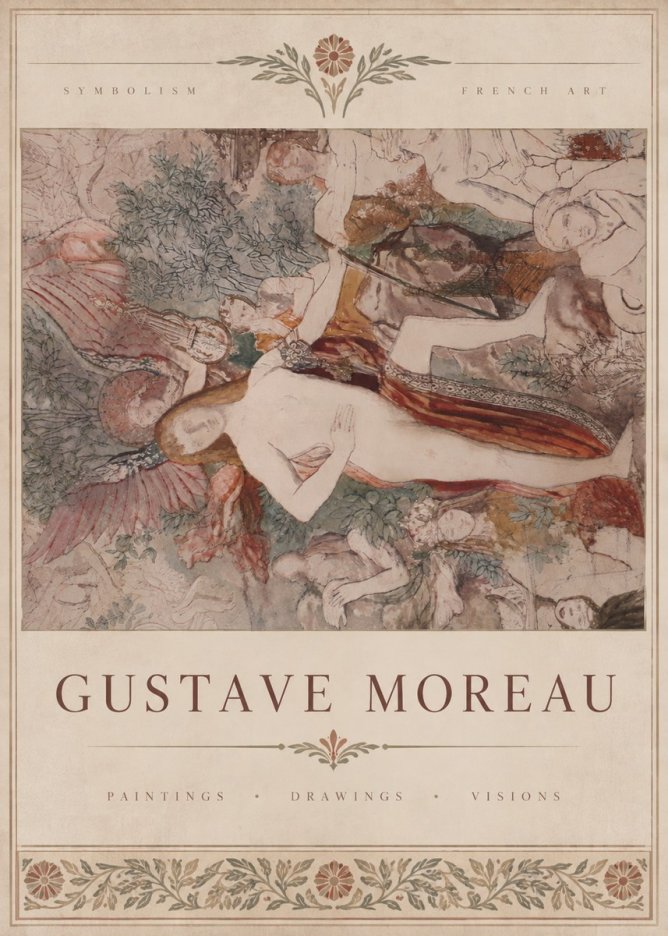 Gustave Moreau The Hymn to Beauty No5 - Juliste