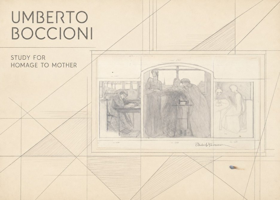 Umberto Boccioni Study for Homage to Mother No5 - Juliste