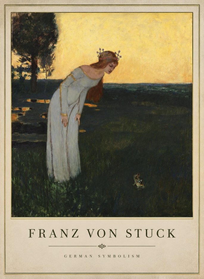 Franz von Stuck Princess and Frog No1 - Juliste