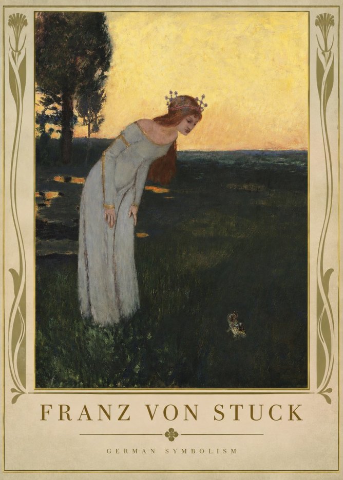 Franz von Stuck Princess and Frog No2 - Juliste