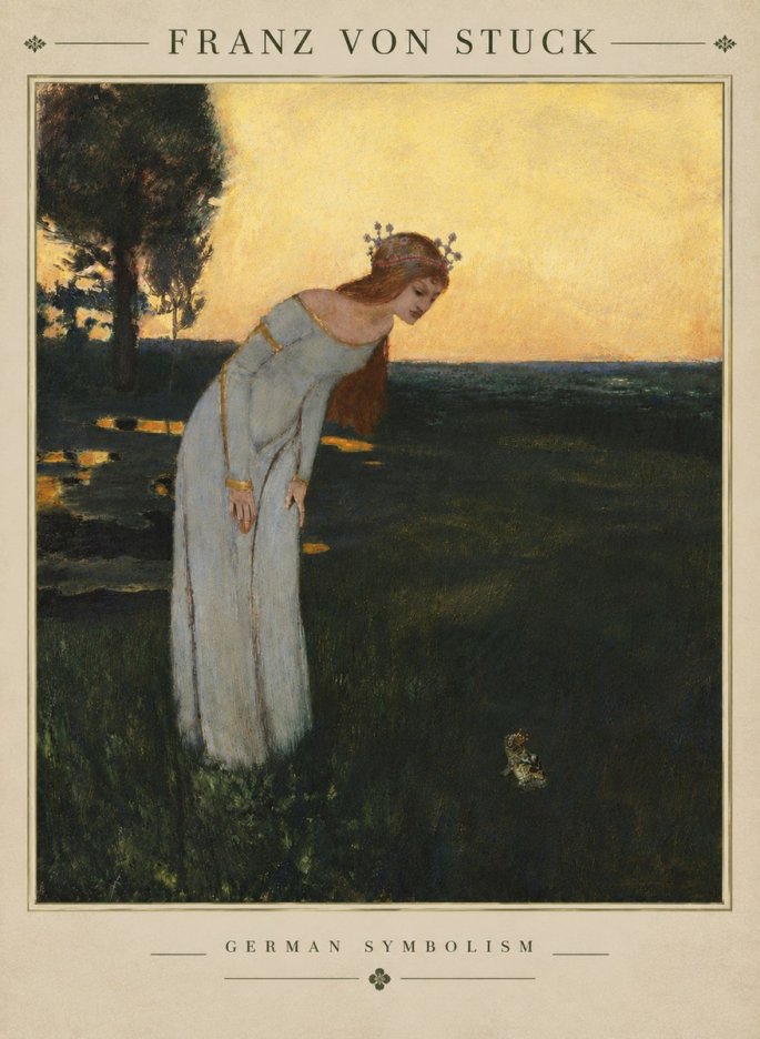 Franz von Stuck Princess and Frog No4 - Juliste