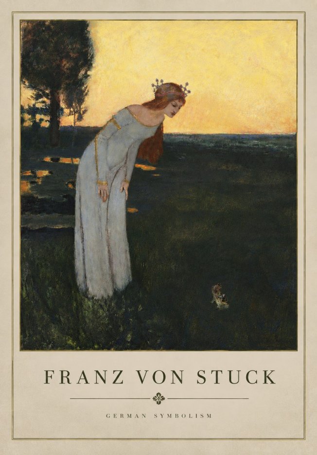 Franz von Stuck Princess and Frog No5 - Juliste