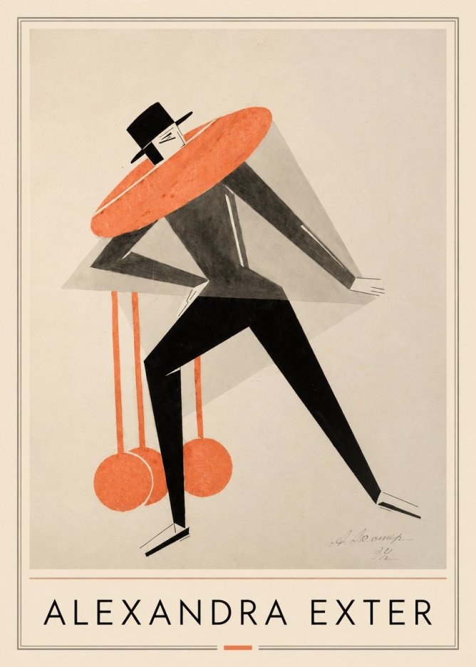 Alexandra Exter Constructivist Figure No1 - Juliste