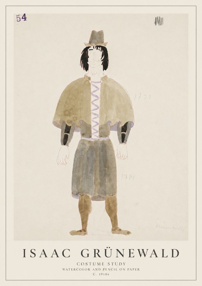 Isaac Grünewald Costume Study V No1 - Juliste