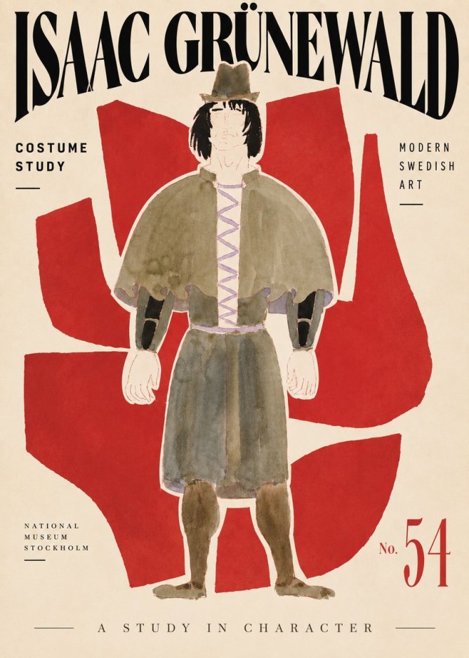 Isaac Grünewald Costume Study V No4 - Juliste