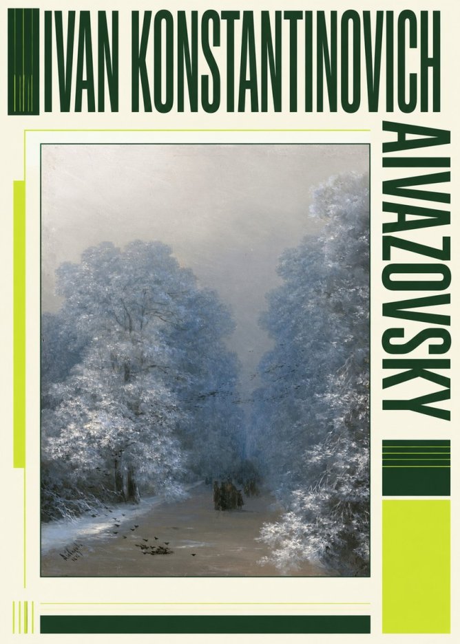 Ivan Konstantinovich Aivazovsky Winter Forest No6 - Juliste