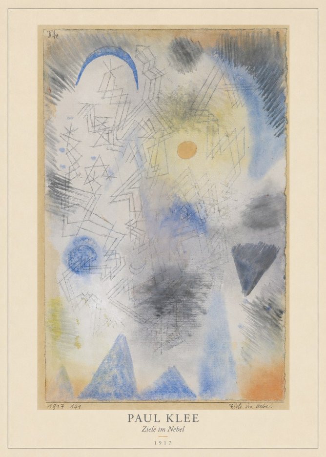 Paul Klee Ziele Im Nebel No4 - Juliste