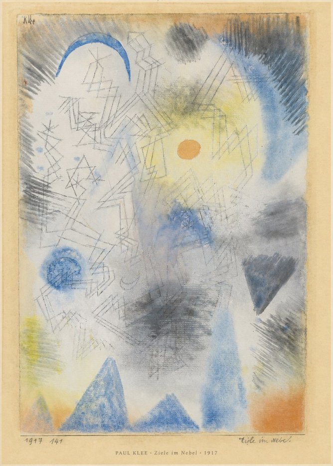 Paul Klee Ziele Im Nebel No5 - Juliste