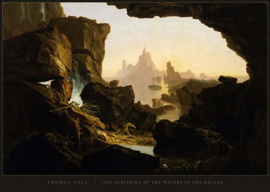 Thomas Cole The Subsiding of the Waters of the Deluge I No4 - Juliste