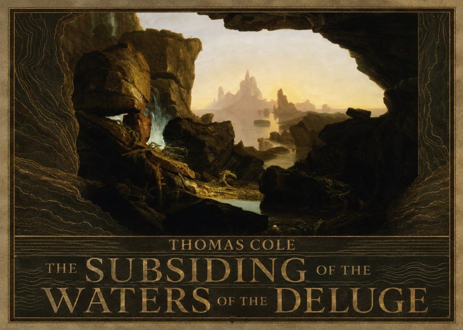 Thomas Cole The Subsiding of the Waters of the Deluge I No5 - Juliste