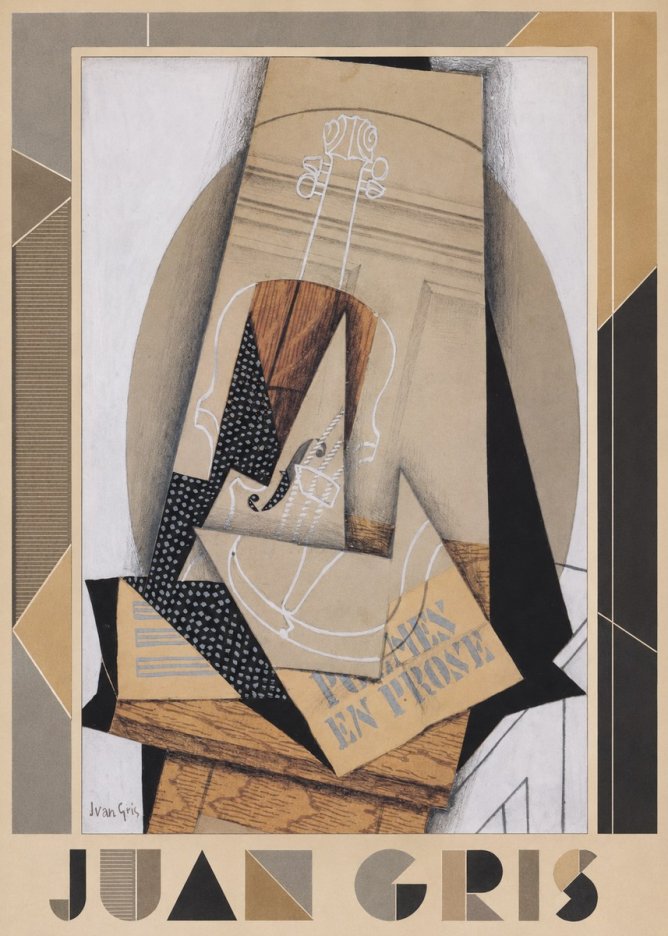 Juan Gris Poèmes En Prose No1 - Juliste