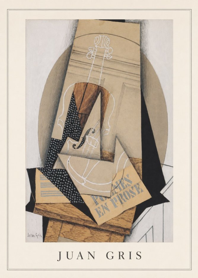 Juan Gris Poèmes En Prose No3 - Juliste