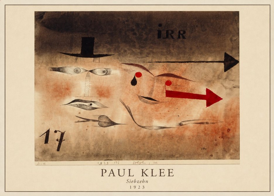 Paul Klee Siebzehn, Irr No3 - Juliste